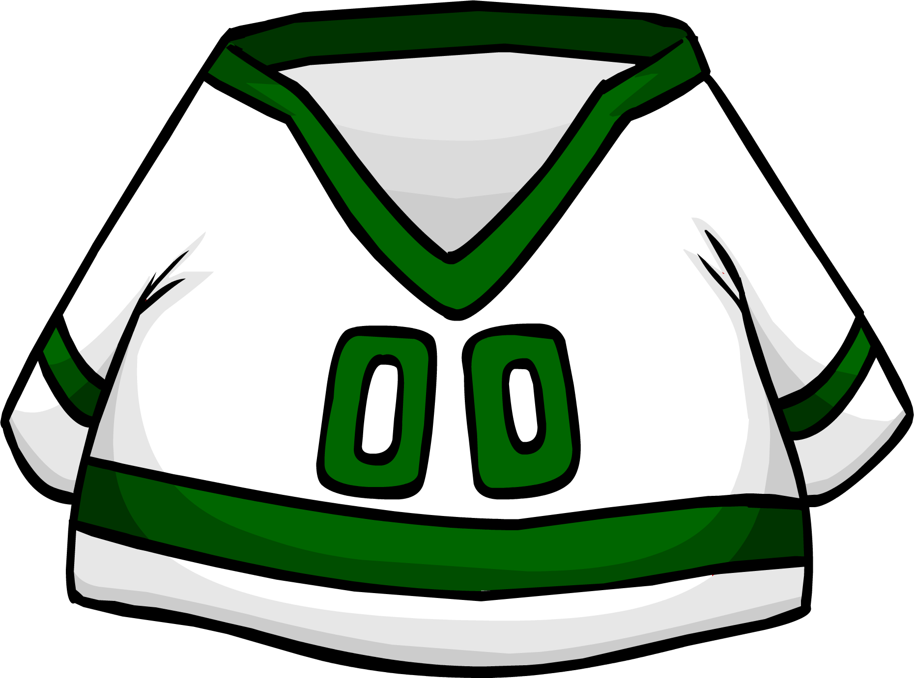 Green Away Hockey Jersey - Green Away Hockey Jersey (1860x1381)