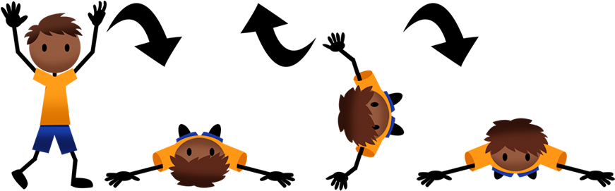 Rolling Down A Hill - Roll Down Hill Clipart (880x560)