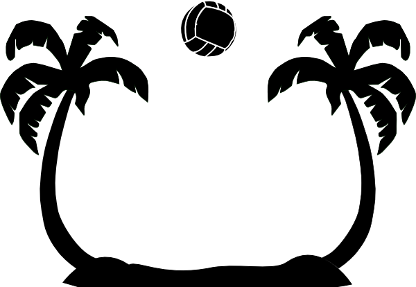 Basketball - Scoreboard - Clipart - Beach Silhouette Clip Art (600x414)