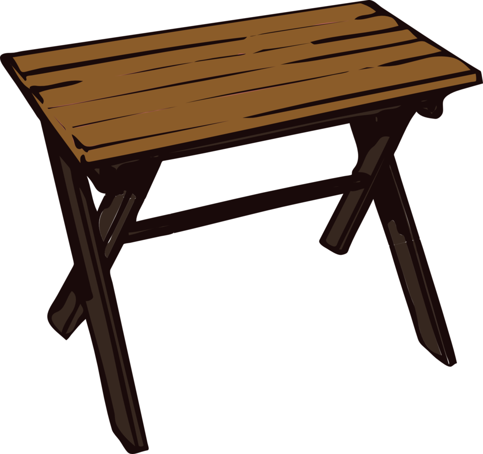 Small Wood Table Clip Art - Wooden Table Clipart (958x900)