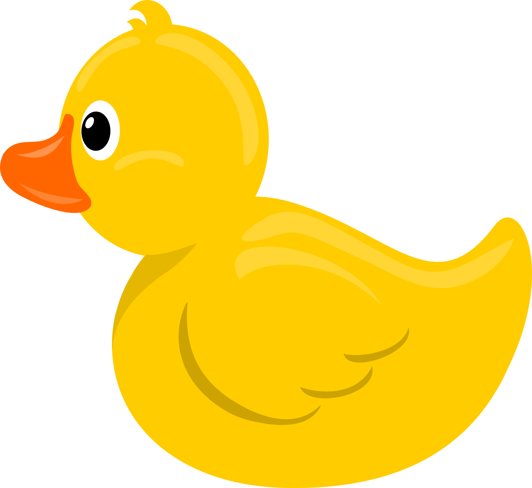 Yellow Clipart Duck Pencil And In Color Yellow Clipart - Transparent Background Duck Clipart (1733x1589)