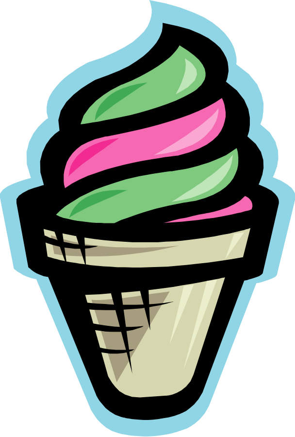 Using An Ice Lens Clipart, Vector Clip Art Online, - Ice Cream (608x900)