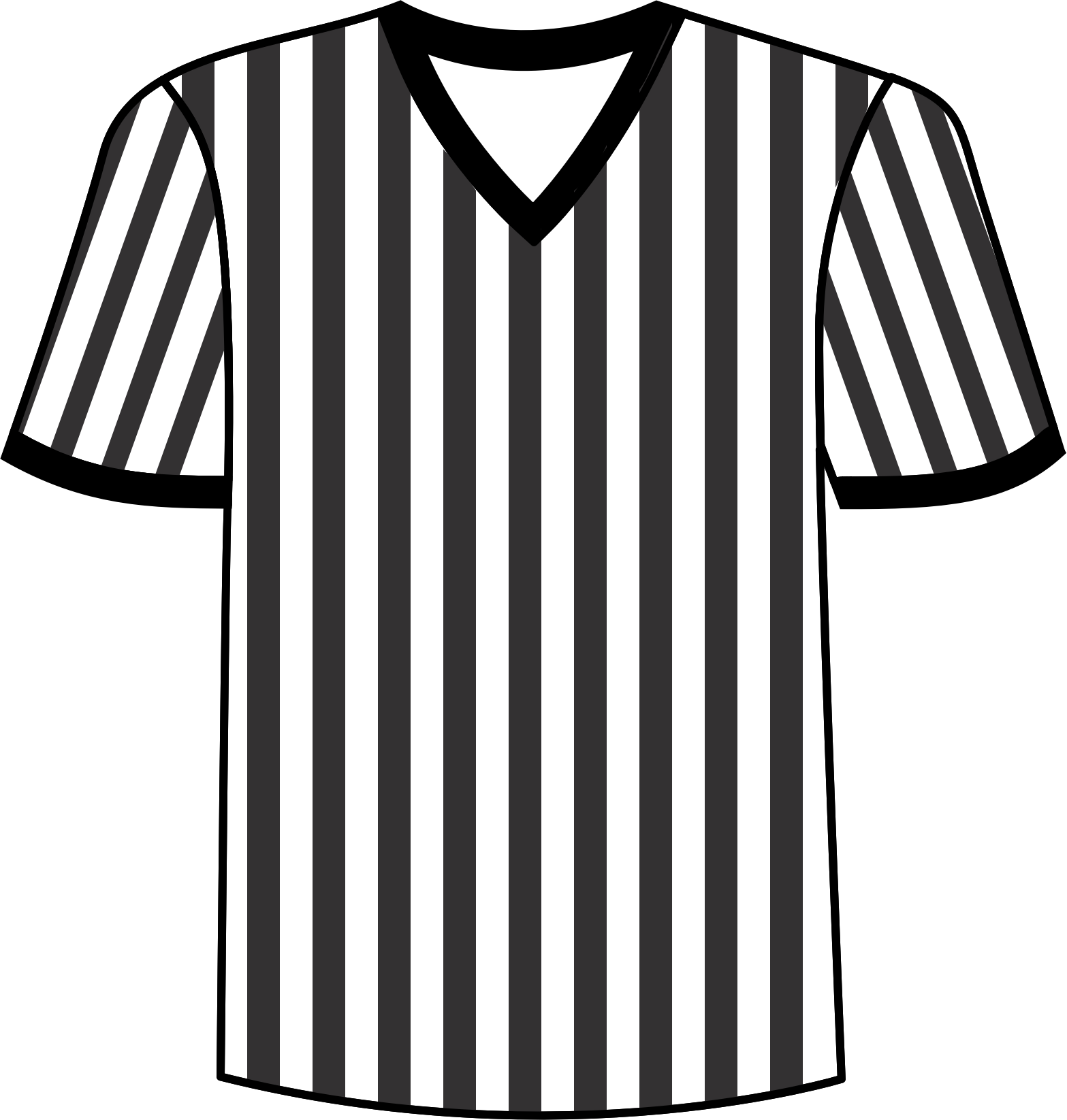 Referee Cliparts - Referee Shirt Png (1567x1646)