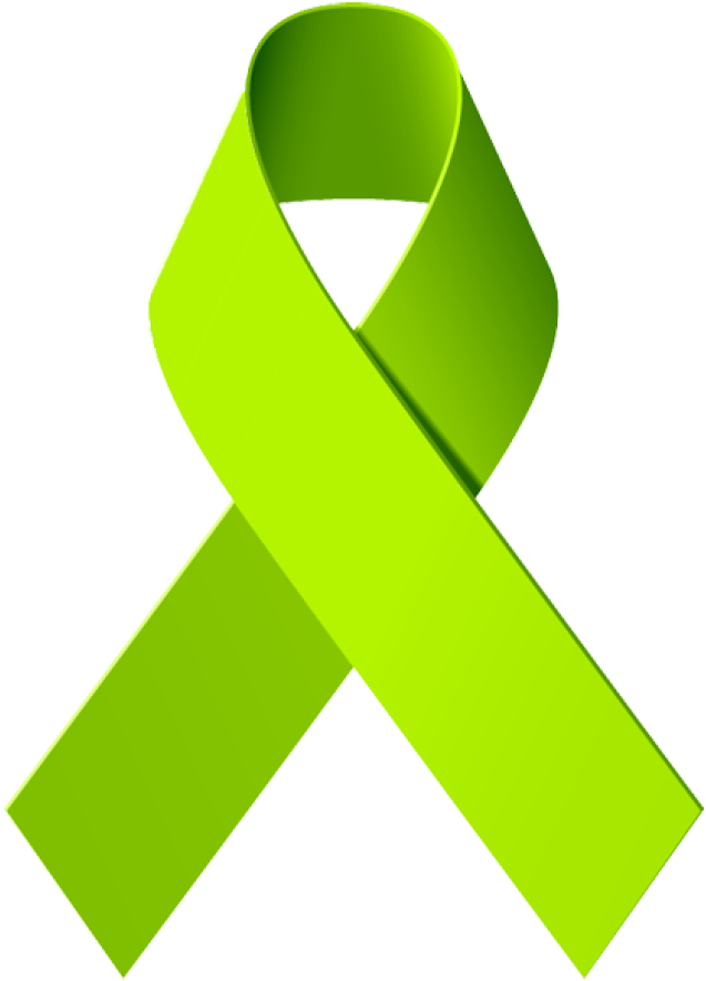Mental Health Awareness Ribbon Clipart - Non Hodgkin's Lymphoma Ribbon (640x910)