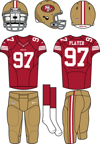 Helmet Clipart 49ers - New Nfl Uniforms 2011 (348x500)