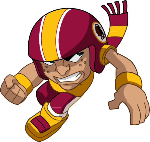 Redskins Clipart Collection - Nfl Rush Zone Rushers Eagles (493x467)