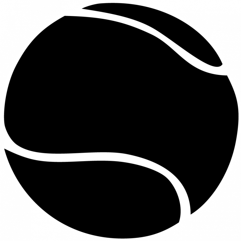 Ball Clip Art - Tennis Ball Clip Art Black And White (1024x1024)