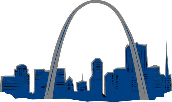 Arch Clip Art - St Louis Arch Logo (600x358)