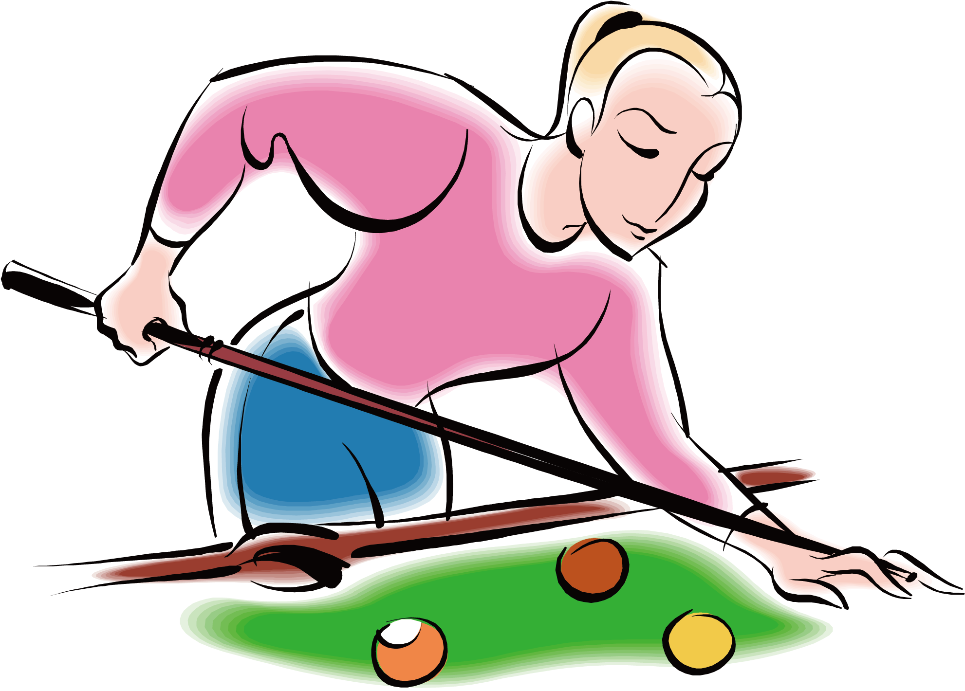 Euclidean Vector Billiards Table Tennis - Snooker Cartoon (1996x2017)