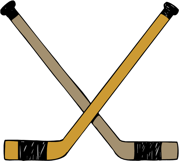 Hockey Sticks Clip Art - (750x687) Png Clipart Download