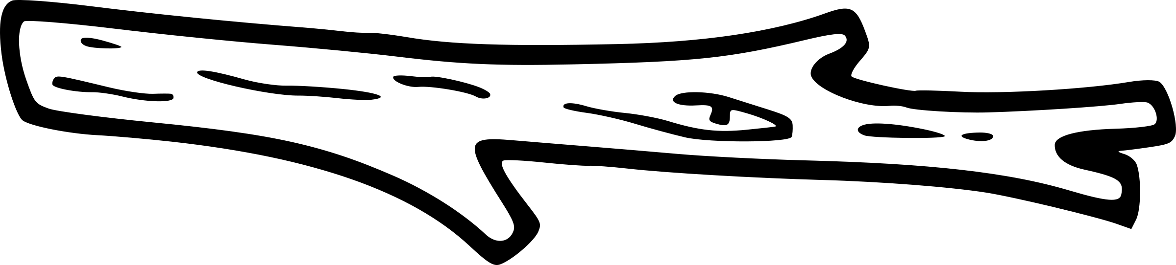 Clipart - Outline Of Tree Branch (3321x750)