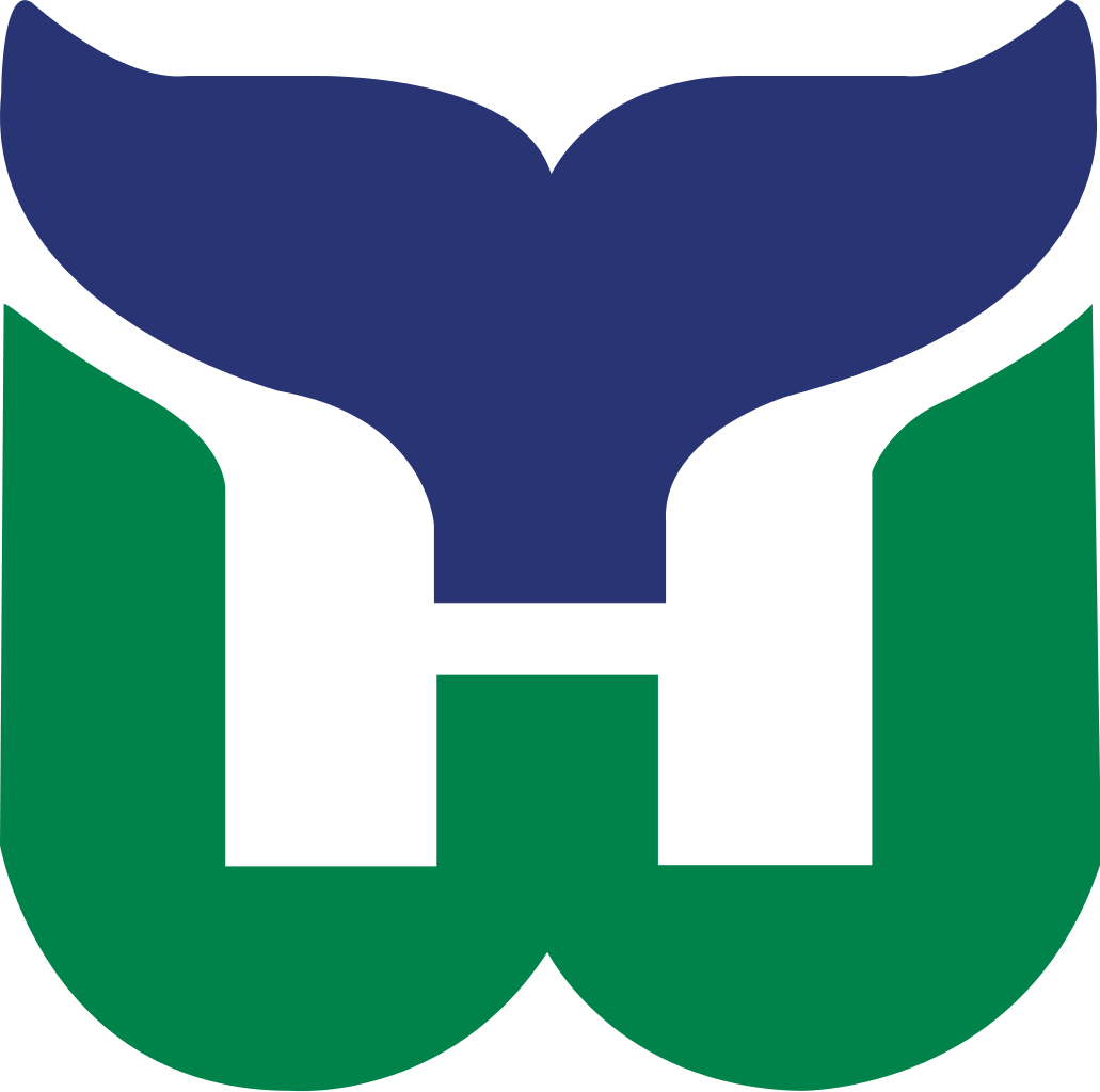 Whalers Hockey Team Based On Their Percentage Of The - Nhl Logos Hartford Whalers (2000x1986)
