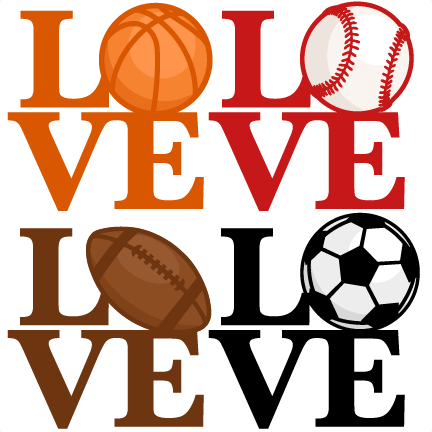 Love Sports Titles Svg Scrapbook Cut File Cute Clipart - Clip Art (432x432)