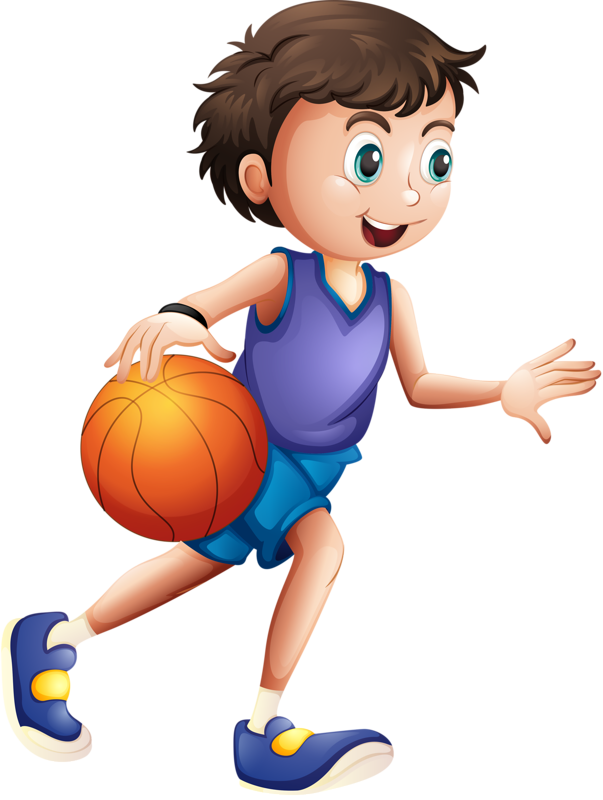 Soccer Boy - 08 - 08 - Clipart - Clipart Sport - Transparent Basketball Player Cartoon Png (603x800)
