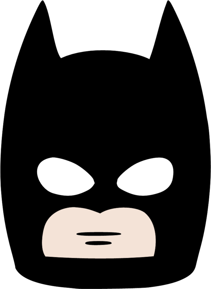 Batman - Batman Mask Clipart (757x1032)