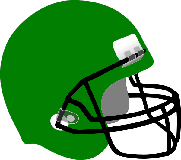 Football Helmet Clip Art - Green Football Helmet Clipart (600x529)