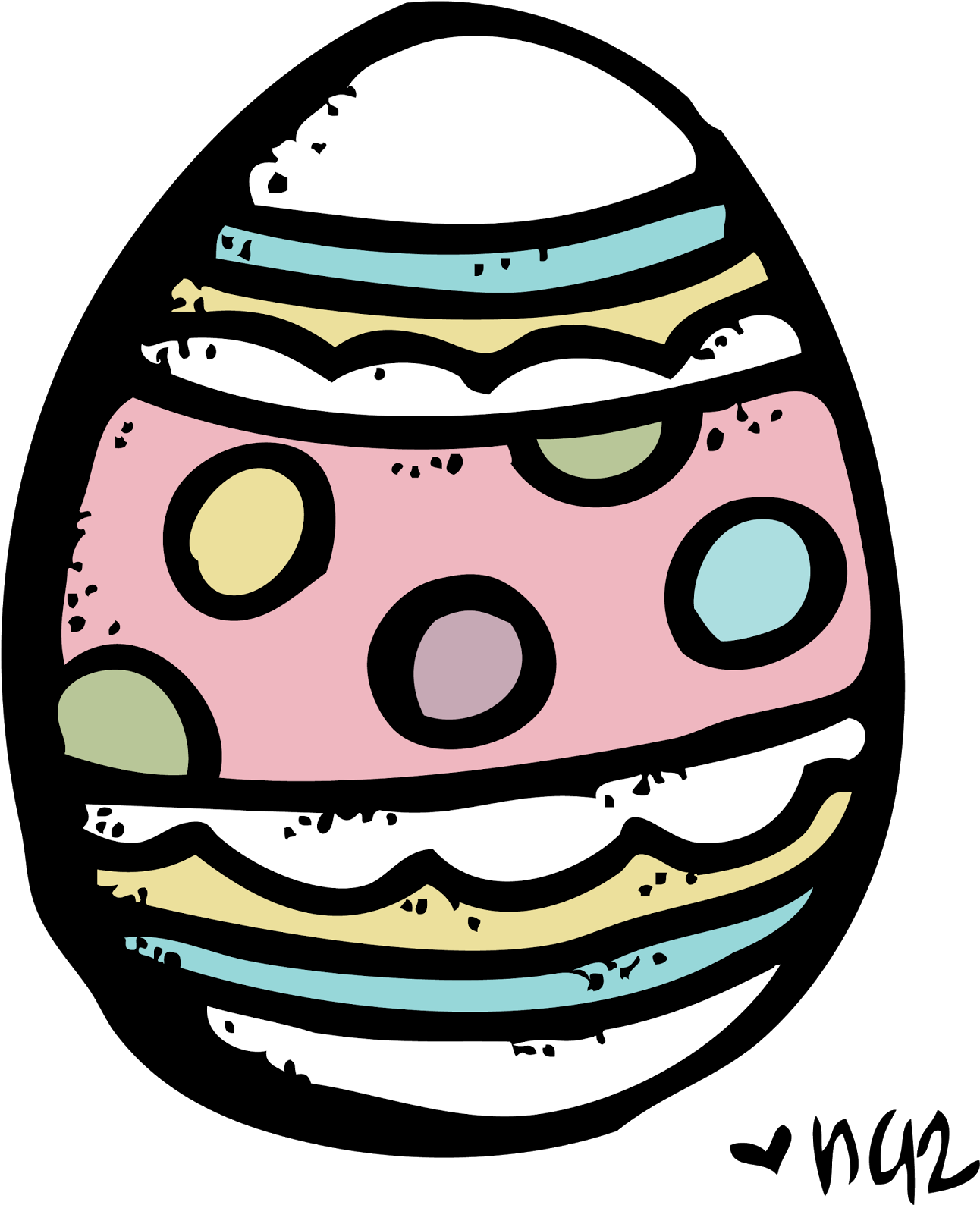 Easter Egg - Easter Clipart Melonheadz (1326x1600)