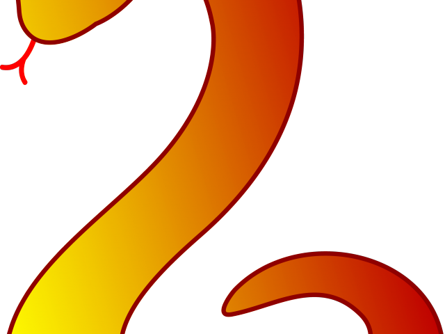 Orange Snake Cliparts - Snakes Black Mama (640x480)