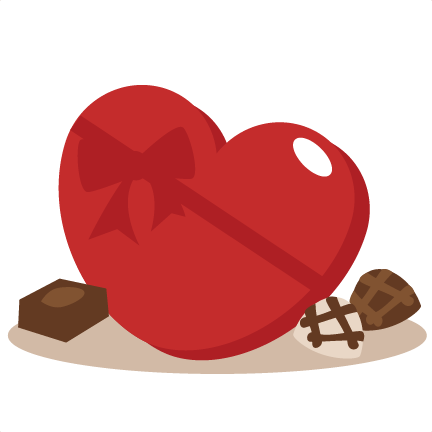 Valentine Chocolate Candy Clipart - Valentines Day Chocolate Png (432x432)