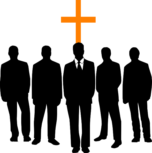 Men Of Prayer Clip Art At Clkercom Vector Online Royalty - Black Men In Church (588x595)