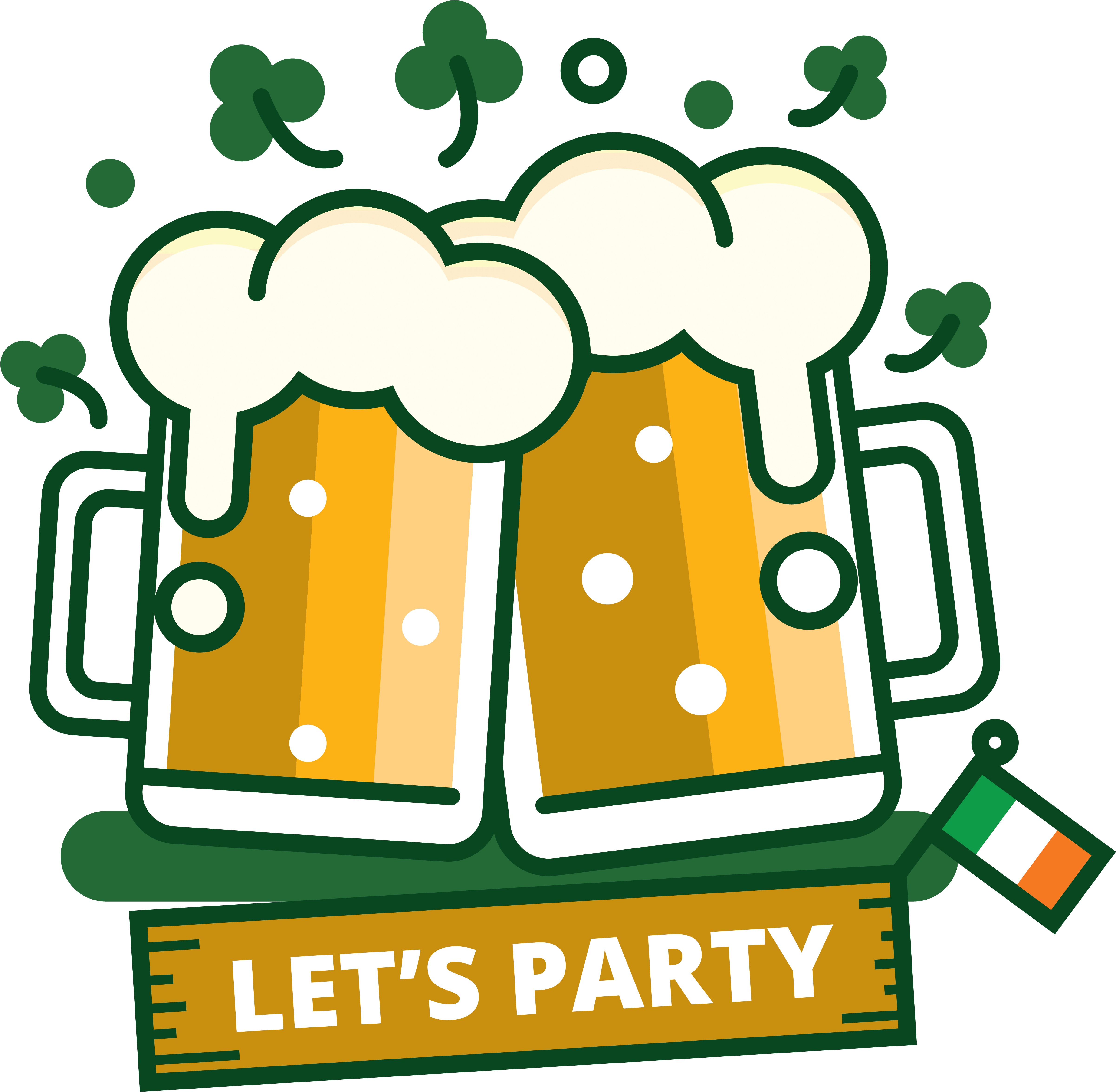 St Patrick's Day Beer Sticker - Saint Patrick's Day (5833x5833)