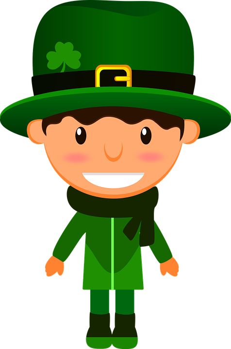 Cute St Patricks Day Patrick Clover Saint St - St Patrick's Day Leporchaun Clip Art (847x1280)