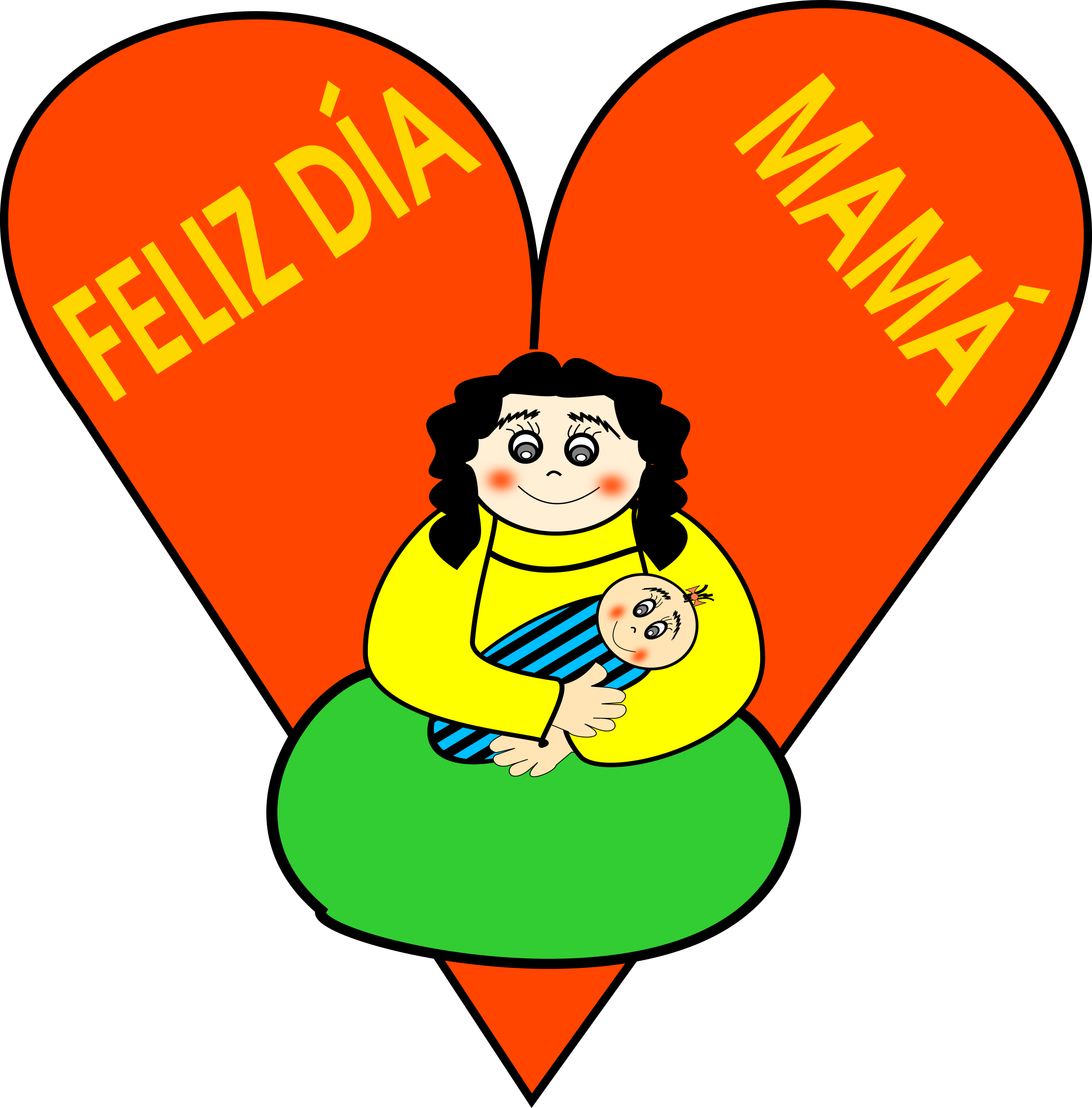 Clipart Happy Day Mother - Mother (2366x2400)