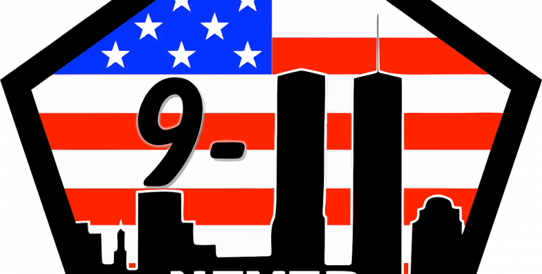 Patriot Day - 911 Never Forget Shower Curtain (790x400)