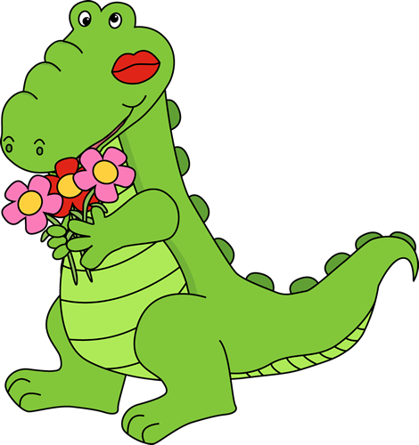 Valentine's Day Alligator - Alligator Valentine (470x500)