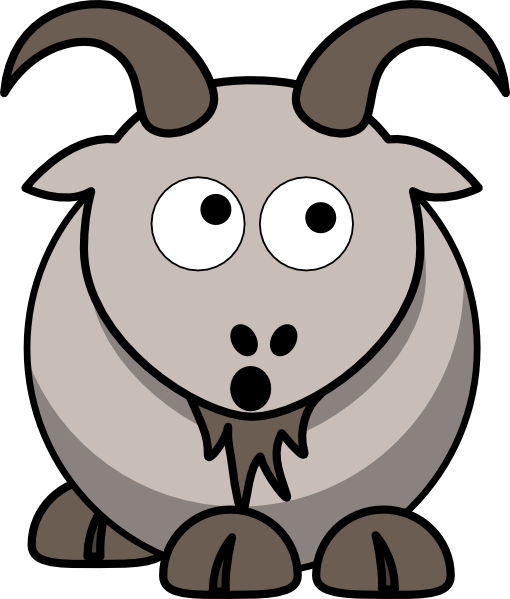 Goat Clip Art Free Clipart - Cartoon Goat (510x599)