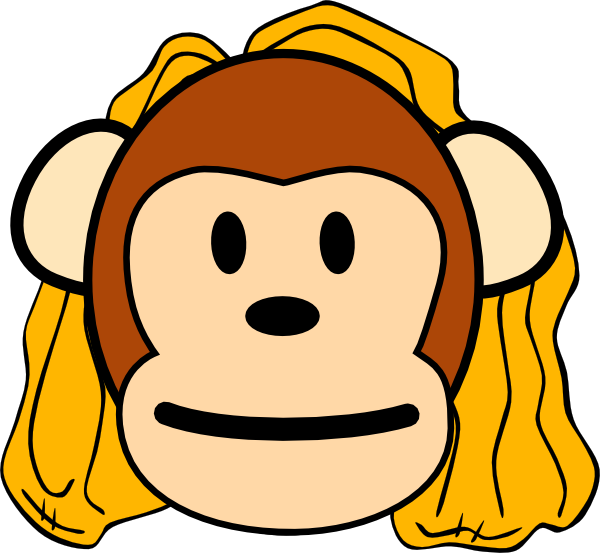 Mother Monkey Clip Art - Monkey Clip Art (600x553)