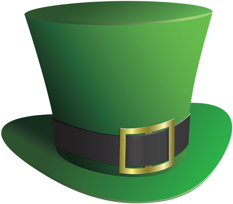 Top Hat Leprechaun Hat St Patrick's Day Sa - Leprechaun Hat Transparent (848x720)