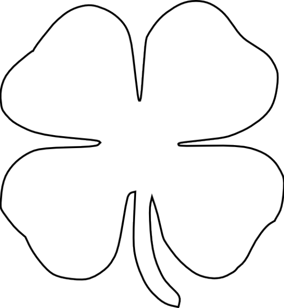 Free St Patricks Day Printables - Line Art (572x622)