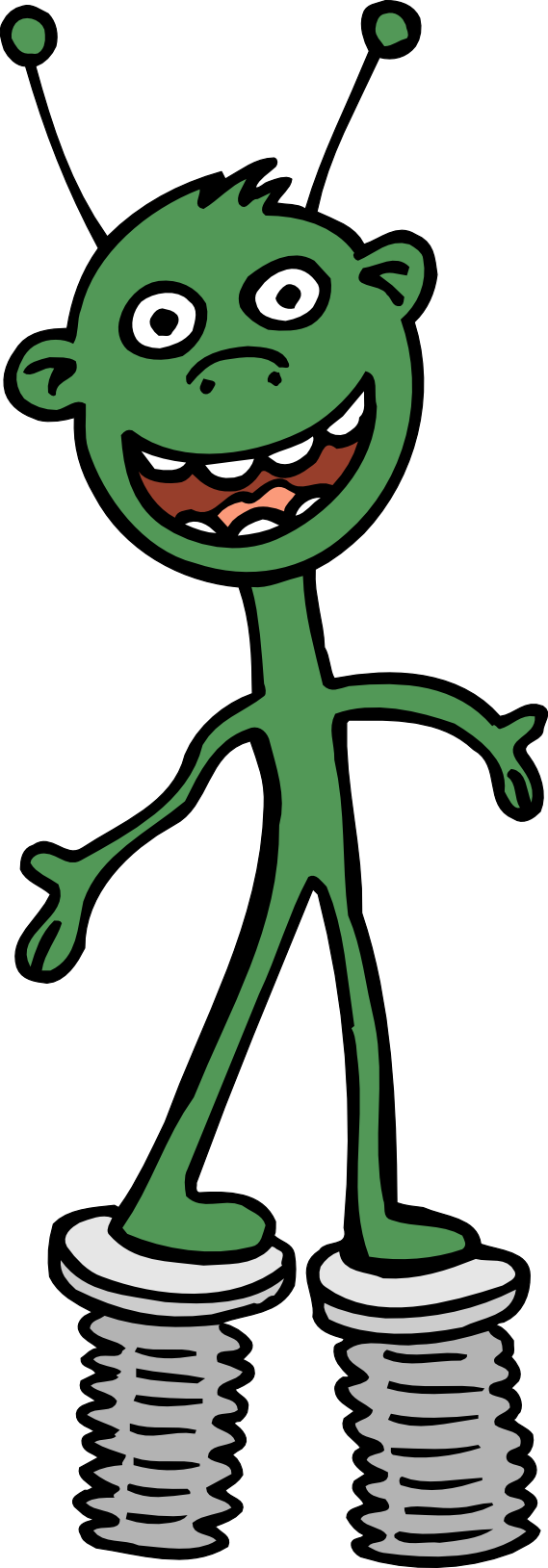 Alien Black White Line Art 999px 147 - Scalable Vector Graphics (569x1629)