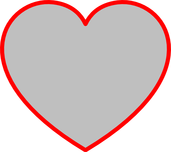 9 Heart Outline Clip Art Free Clipart Images - Heart Outline Shape (600x535)