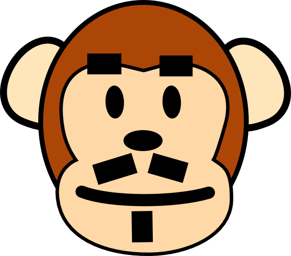 Monkey Clip Art (600x527)