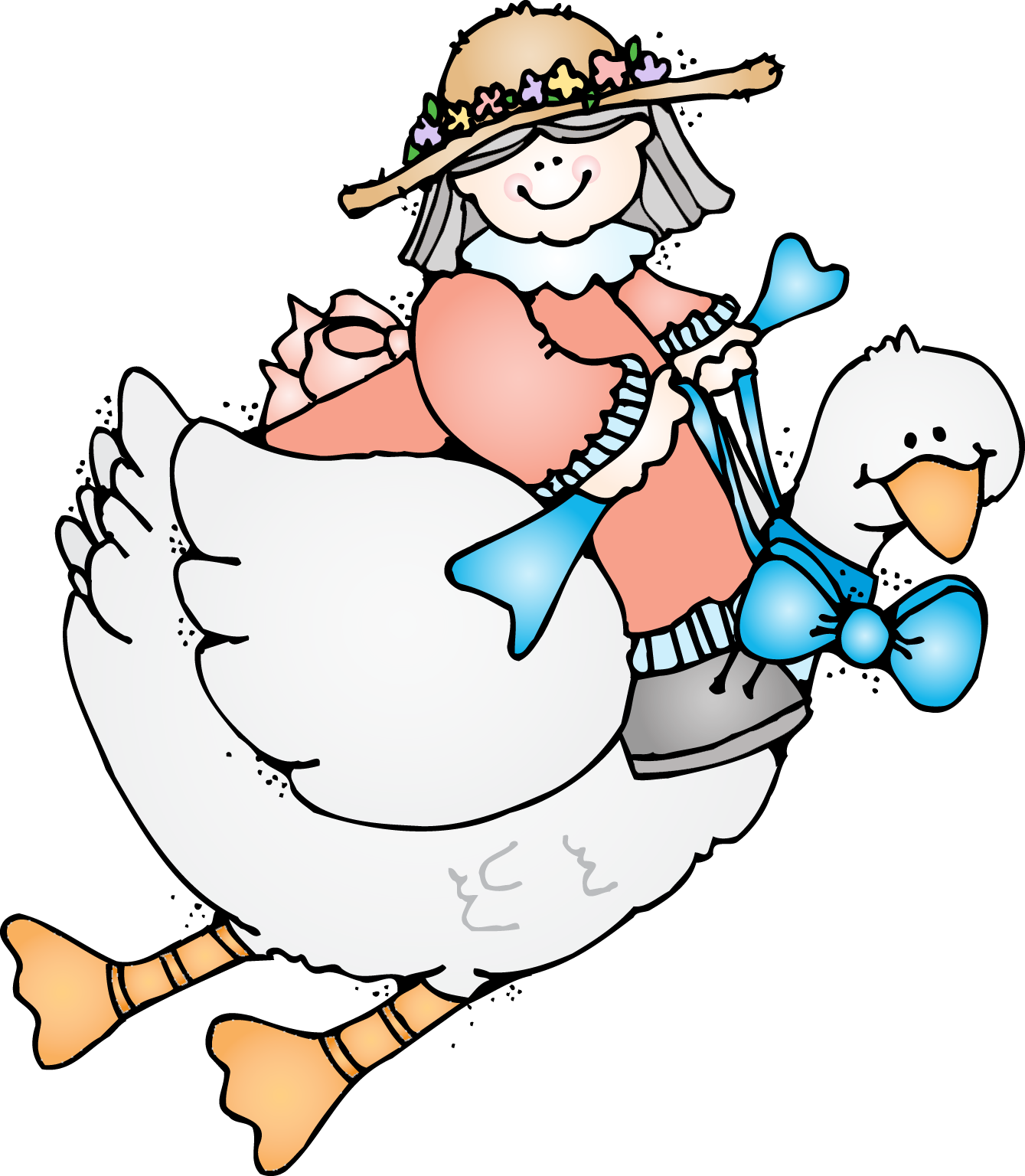 Mother Goose Humpty Dumpty Clip Art - Cute Mother Goose Clipart (1339x1536)
