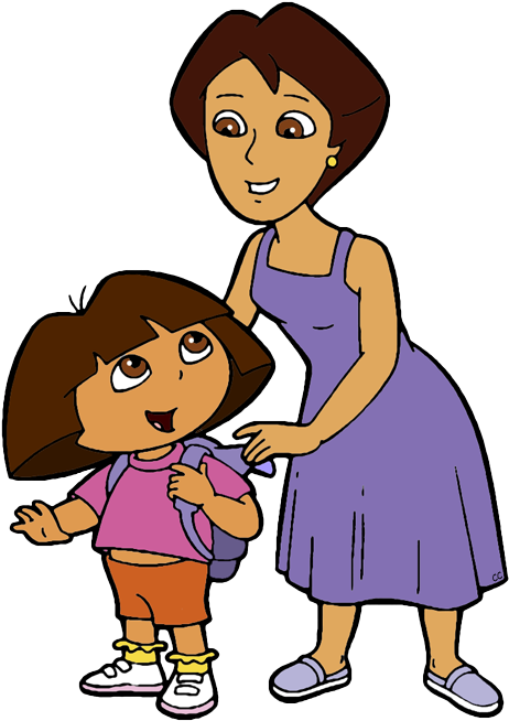 Dora And Her Mother Or Mami, Elena Marquez - Dora The Explorer Mami.