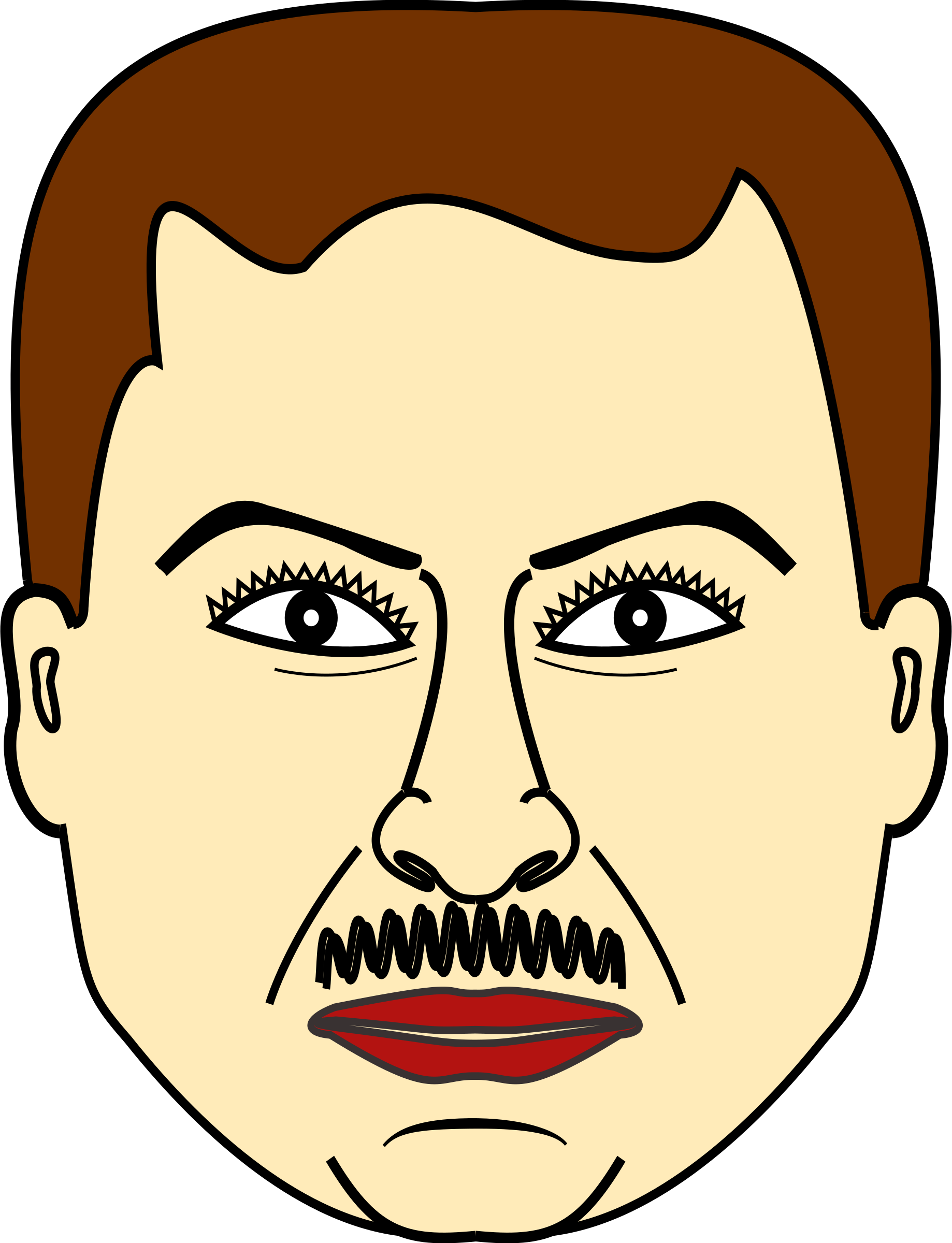 Clipart Info - Clipart Man Face (1838x2400)