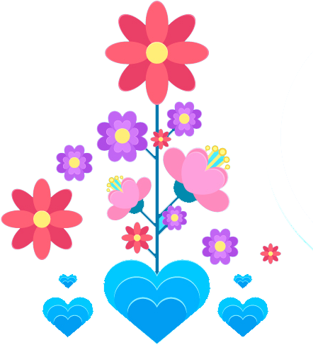 Download Blue Watercolor Flower Mothers Day Free Png - Vector Graphics (514x538)