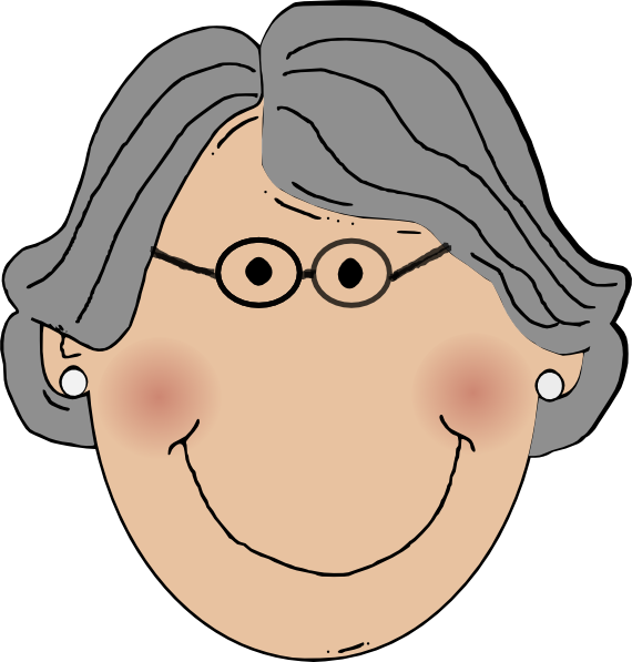 Father Smiley Face Clip Art - There Was An Old Lady Who Swallowed Some Books Activities (570x597)
