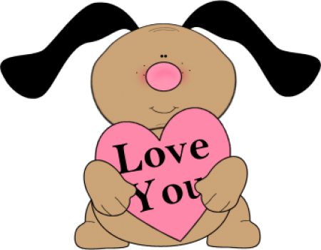 Valentine S Day Clip Art Free Borders - Love You Clip Art (450x351)