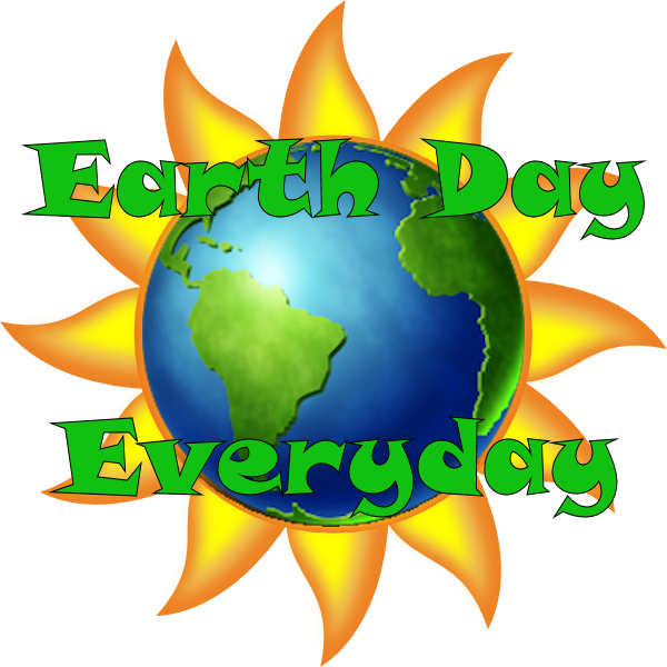 Earth Day Every Day - Clip Art Picture Of The Sun (600x600)