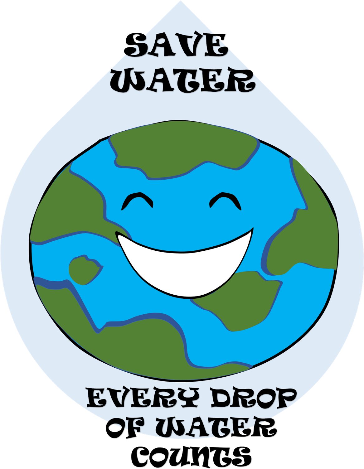 Poster For Water Conservation - Save Water Poster Clipart (1166x1600)