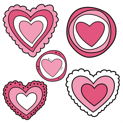 Doodle Hearts Svg Cutting Files Doodle Cut Files For - Coloscopie (432x432)