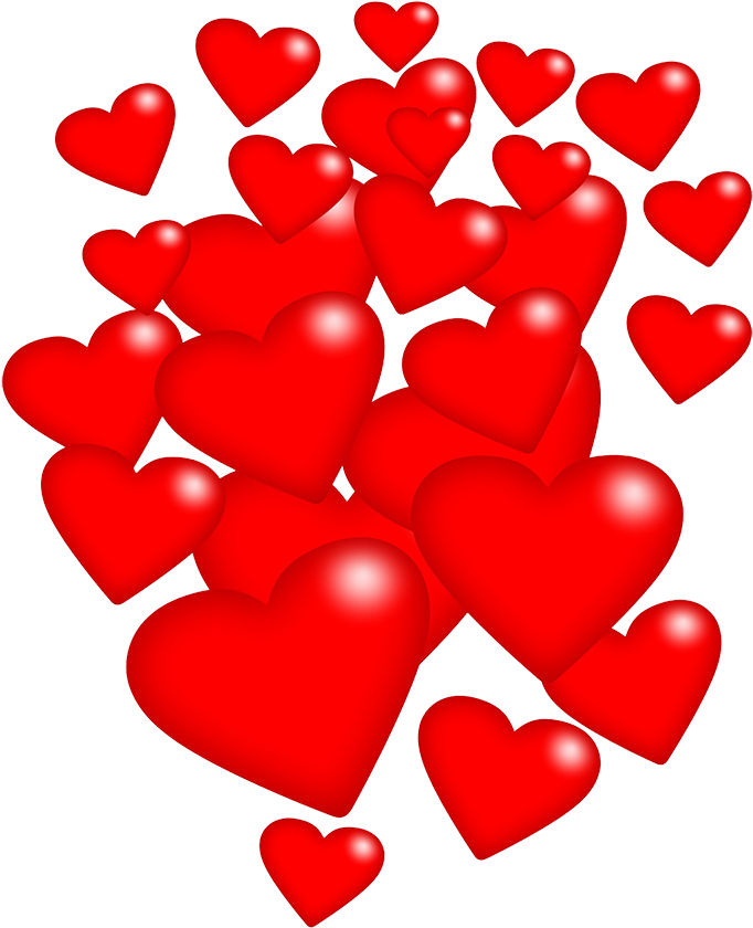 Lots Of Valentine Hearts - Share Your Hearts: Fun To Color Hearts, Flowers, Animals, (787x945)