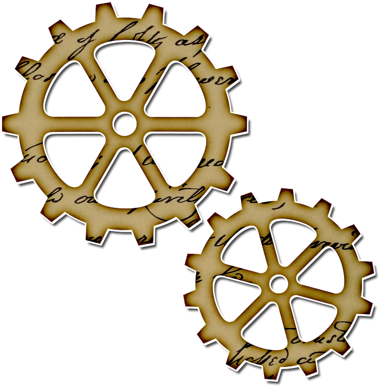 Gear Clip Art Free - Steampunk Clipart Gears (774x791)