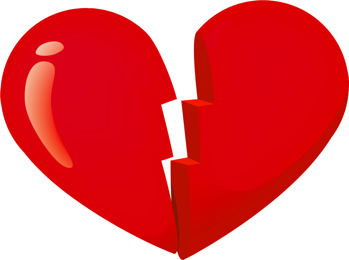 Masculine Valentine Cliparts Free Download Clip Art - Broken Heart Transparent Background (1483x1114)