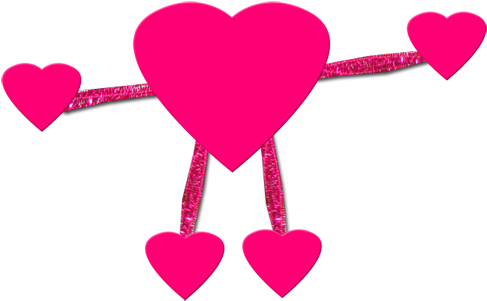 Cut Out 2 Much Smaller Hearts - Small Heart (500x331)