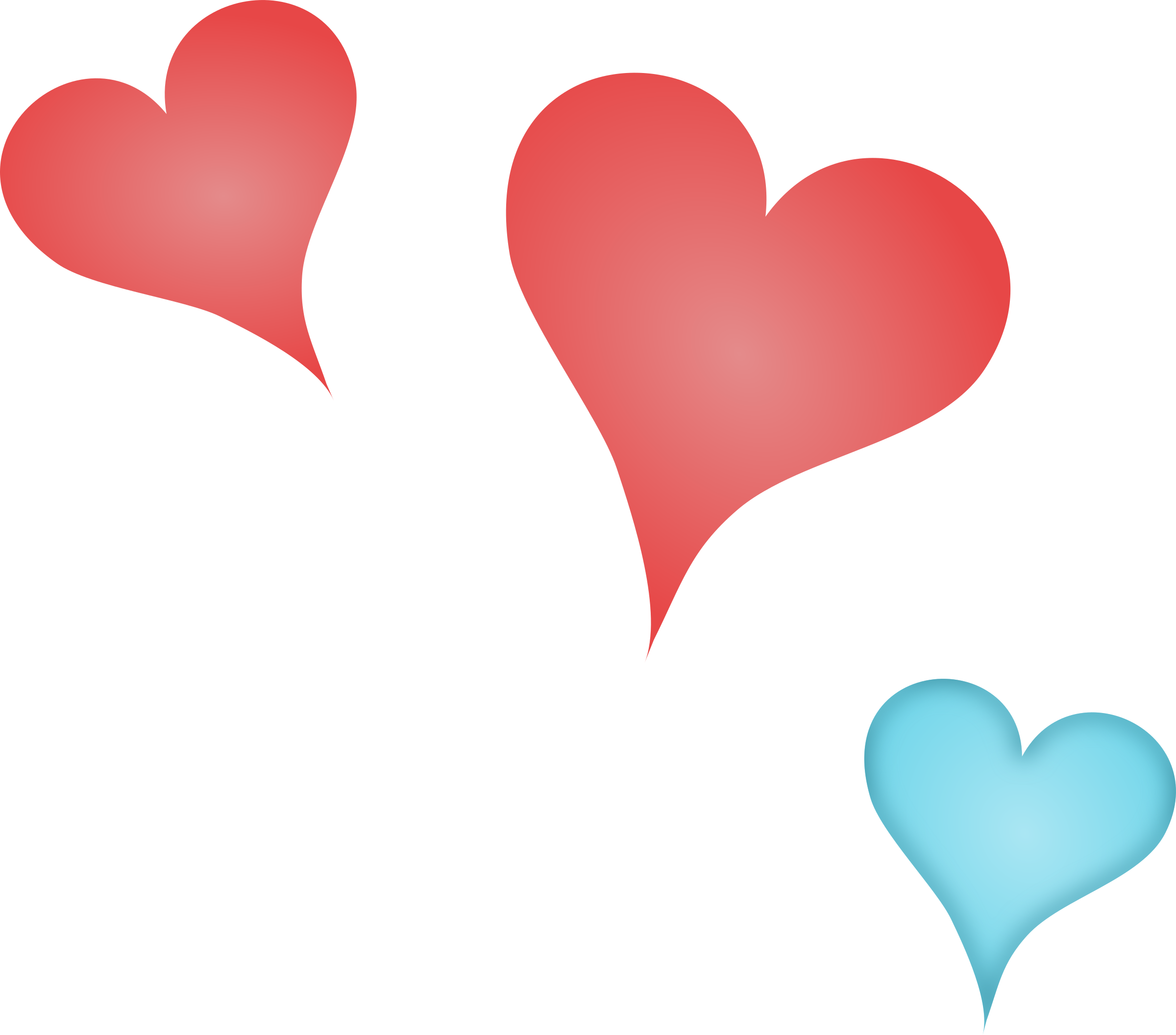 Big Image - Little Hearts Png (2400x2112)